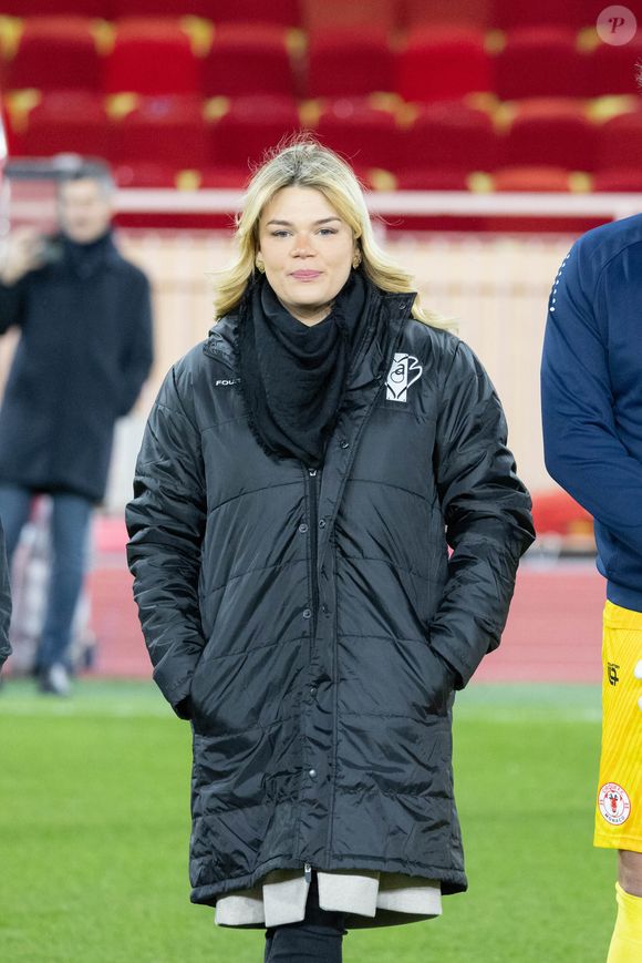 Camille Gottlieb - Match de football caritatif lors de la 3ème édition de la Fight Aids Cup à l'occasion du 45ème festival international du cirque de Monte-Carlo au stade Louis II à Monaco le 23 janvier 2023. L'équipe du Prince Albert, les "Barbagiuans" a gagné le match sur le score de 3-2. © Olivier Huitel/Pool/Monaco
