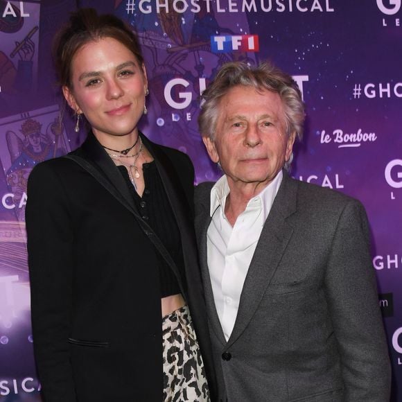 Roman Polanski et sa fille Morgane lors de la répétition générale de la comédie musicale « Ghost » au théâtre Mogador à Paris, le 26 septembre 2019.
© Guirec Coadic/Bestimage
