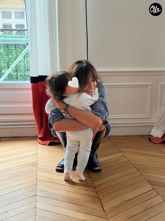 Malika Ménard de passage au mythique hôtel Normandy, à Deauville.