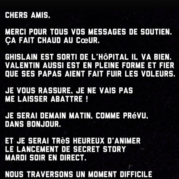 Capture d'écran Christophe Beaugrand - Instagram - juin 2025