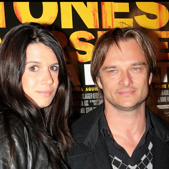 David Hallyday et sa femme Alexandra Pastor à l'Olympia en 2008 - Bertrand Rindoff Petroff / Bestimage