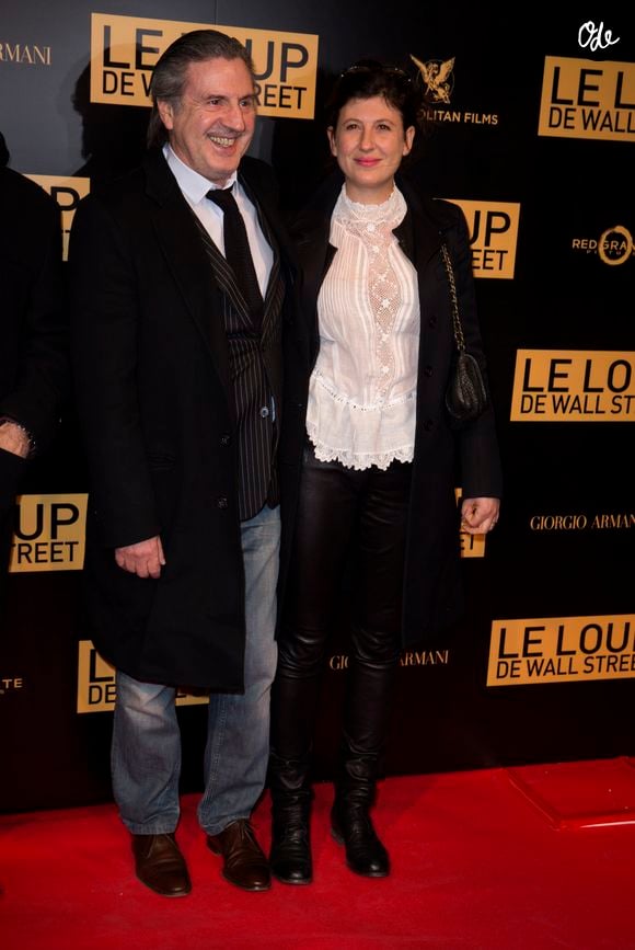 Daniel Auteuil et sa femme Aude Ambroggi - Avant-premiere mondiale du film "Le loup de Wall Street" au cinema Gaumont Opera Capucines a Paris, le 9 decembre 2013.  
OLIVIER BORDE / BESTIMAGE
