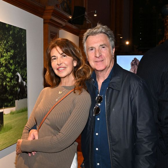 Exclusif - François Cluzet et son épouse Narjis - Vernissage de l'exposition "Les Géants des Glaces" de Michel Bassompierre au musée océanographique de Monaco, le 10 avril 2024
© Bruno Bebert / Bestimage