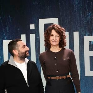 Exclusif - Mouloud Achour, Valérie Lemercier, sur le plateau de Clique (Midi) présenté par M.Achour, et diffusé sur Canal + le 4 novembre 2025, à Paris, France, le 28 octobre 2025. © Jack Tribeca/Bestimage