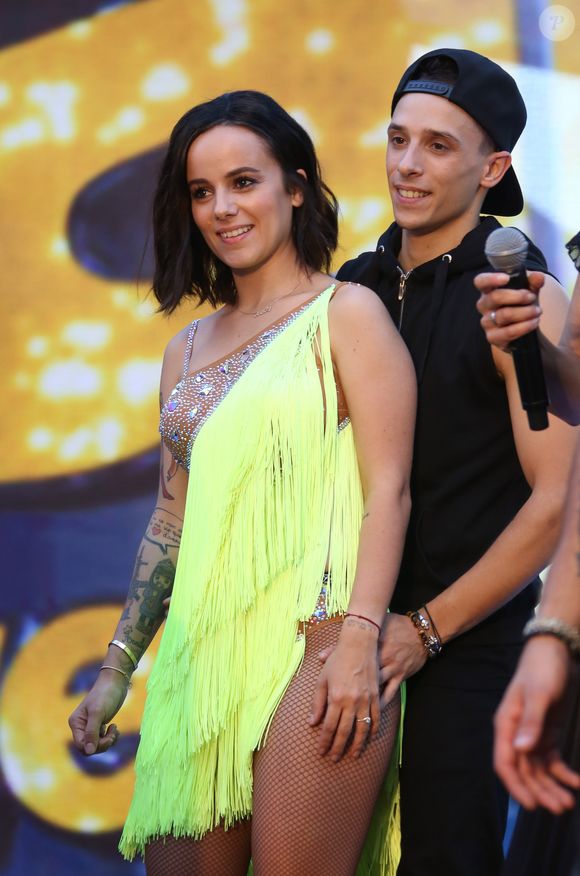 Alizée et son compagnon Grégoire Lyonnet - Spectacle "Danse avec les stars" lors du 55ème Festival de Télévision de Monte-Carlo à Monaco, le 14 juin 2015.