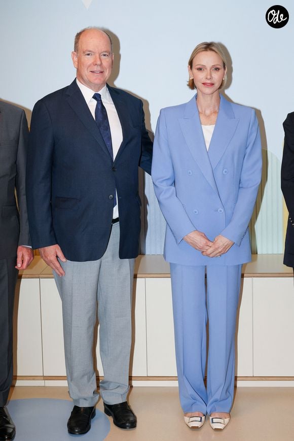 Le prince Albert II de Monaco et la princesse Charlène de Monaco assistent à l’inauguration et à la bénédiction de la nouvelle crèche IDA, en présence du maire de Monaco et des autorités monégasques, à Monaco, le 13 octobre 2026. © JC Vinaj/Pool Monaco/Bestimage