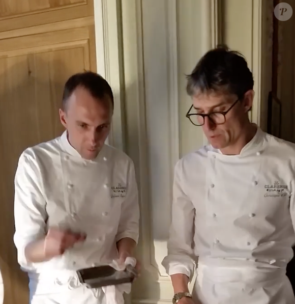 Christophe Pelé dans son restaurant Le Clarence à Paris