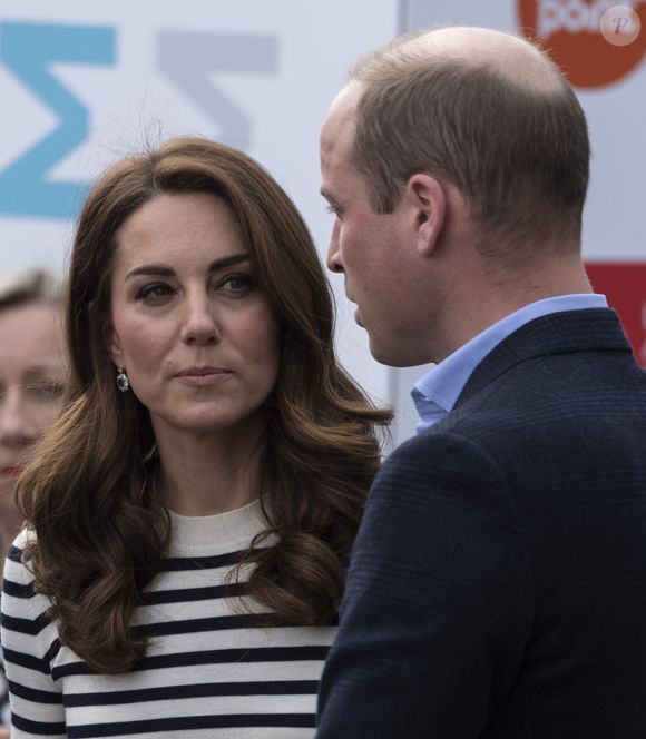 Le prince William, duc de Cambridge, Catherine Kate Middleton, duchesse de Cambridge lors du lancement de la King's Cup, une régate au mois d'août, à Londres le 7 mai 2019. Lors de cet événement, le duc et la duchesse de Cambridge ont déclaré qu'ils sont impatients de rencontrer leur neveu, le fils du prince Harry et de Meghan Markle. AGENCE / BESTIMAGE