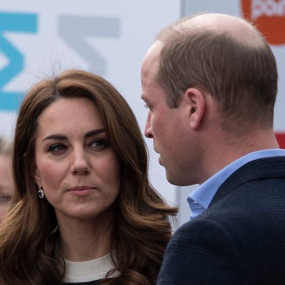Le prince William, duc de Cambridge, Catherine Kate Middleton, duchesse de Cambridge lors du lancement de la King's Cup, une régate au mois d'août, à Londres le 7 mai 2019. Lors de cet événement, le duc et la duchesse de Cambridge ont déclaré qu'ils sont impatients de rencontrer leur neveu, le fils du prince Harry et de Meghan Markle. AGENCE / BESTIMAGE