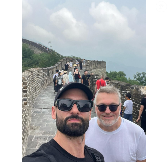 Laurent Ruquier et Hugo Manos : le couple en vacances en Chine.