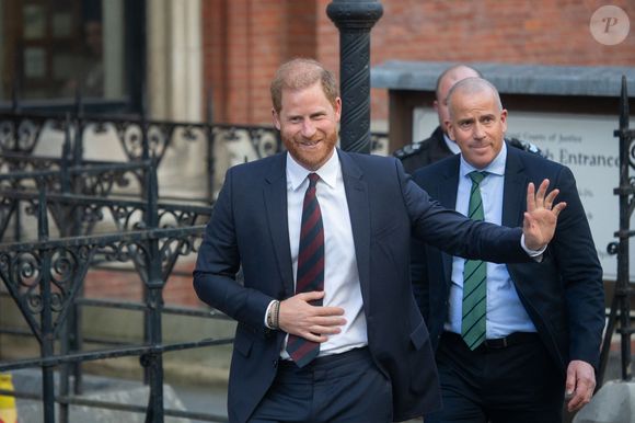 Le prince Harry, duc de Sussex à l'issue du 2ème jour de son appel de la décision de la Haute Cour à propos de son droit à des gardes du corps armés payés par le contribuable, le 9 avril 2025. Zuma Press / Bestimage