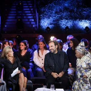 Exclusif - Lubiana, Mehdi Kerkouche, Claire Chazal, André Manoukian, Angélique Kidjo, Keblack lors de l'enregistrement de l'émission "Le Grand Echiquier, Spéciale Afrique", présentée par C.Chazal et A.Manoukian et diffusée le 28 août 2025 sur France 2, à Paris, France, le 14 septembre 2024. © Jack Tribeca/Bestimage