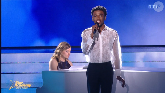 Demi-finale de Franck et Ebony dans la "Star Academy 2024", le 18 janvier 2025, sur TF1