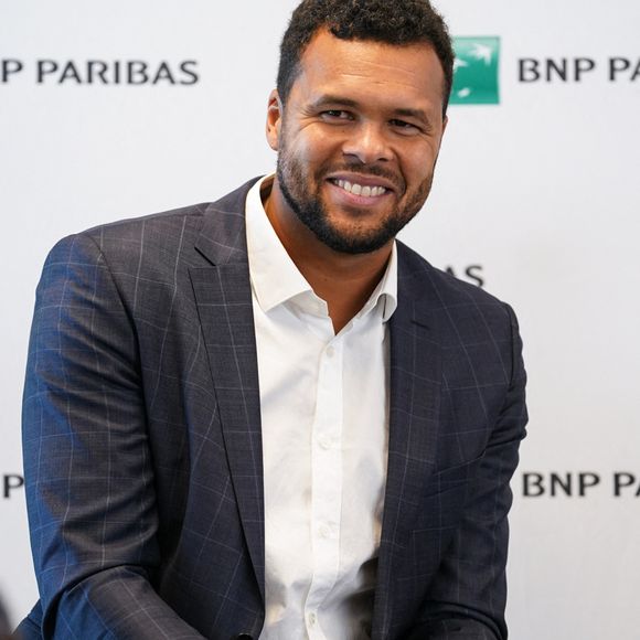 Jo-Wilfried Tsonga, Parrain de la Team BNP Paribas Jeunes Talents lors de la conference de presse Team BNP Paribas Jeunes Talents lors des Internationaux de France de Tennis de Roland Garros, à Paris, France, le 28 mai 2022. © Lia Mancini/Panoramic/Bestimage