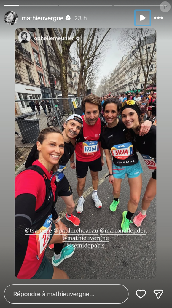 Plusieurs personnalités comme Hugo Clément, Jean-Baptiste Marteau ou Ophélie Meunier ont participé à la course.

capture Instagram - Ophélie Meunier