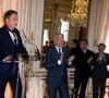 Il assure n'être jamais intervenu dans sa sélection.

Didier Reynders (Vice-Premier Ministre et Ministre des Affaires étrangères), Michel Drucker, François Pirette, Salvatore Adamo, Eddy Merckx, Jacky Ickx - Michel Drucker élevé au rang de commandeur de l'Ordre de la Couronne lors d'une cérémonie qui a eu lieu au palais d'Egmont à Bruxelles le 27 juin 2014.
Frederic Andrieu / Bestimage
