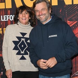 Estelle Denis et son compagnon Marc Thiercelin - Avant-première du film "Mon héroïne" au cinéma UGC Normandie à Paris le 12 décembre 2022. © Coadic Guirec/Bestimage