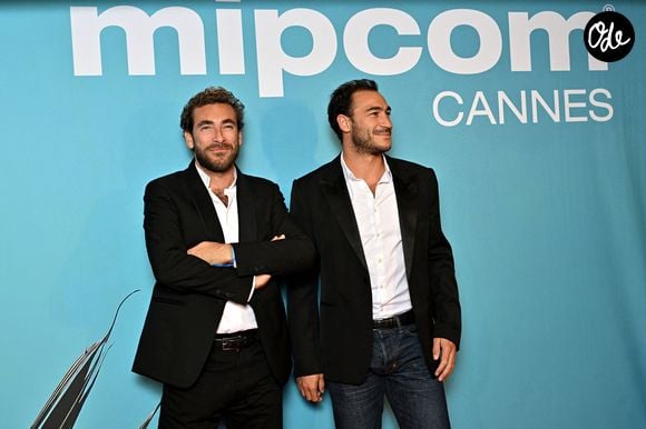 Martin Kretz et Valentin Kretz - Photocall de l'opening party du Mipcom 2023 à l'hôtel Majestic à Cannes le 16 octobre 2023.

© Bruno Bebert / Bestimage
