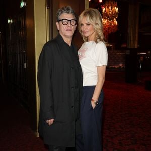 Exclusif - Marc Lavoine (co-producteur du spectacle) et sa compagne Adriana Karembeu lors de la générale du spectacle musical "Les Souliers Rouges" au Casino de Paris, le 24 janvier 2025.
© Guirec Coadic/Bestimage