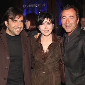 Le musicien Andre Manoukian, la chanteuse Liane Foly et le présentateur de télévision Bernard Montiel assistent à la soirée de réouverture du célèbre cabaret 'Bobino' à Paris, France, le 26 mars 2007. Photo by Benoit Pinguet/ABACAPRESS.COM