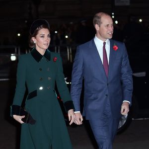 Kate Catherine Middleton, duchesse de Cambridge et le prince William, duc de Cambridge - La famille royale d'Angleterre à son arrivée à l'abbaye de Westminster pour un service commémoratif pour le centenaire de la fin de la Première Guerre Mondiale à Londres. Le 11 novembre 2018 AGENCE / BESTIMAGE