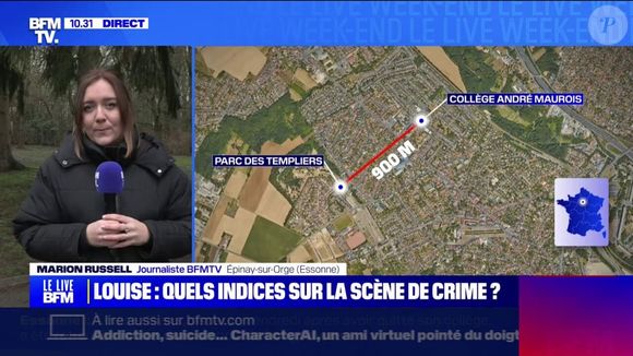 Meurtre de Louise, capture d'écran BFMTV.