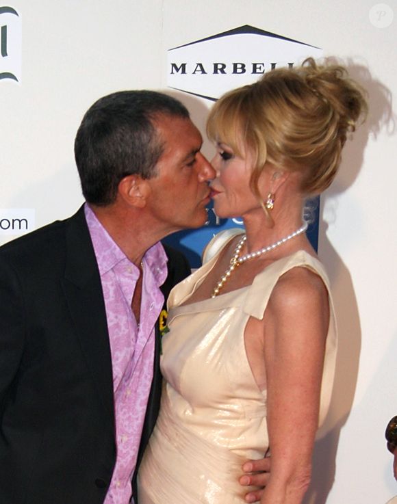 Antonio Banderas, Melanie Griffith - Gala Starlite a Marbella, le 10 aout 2013. Photo par Bestimage