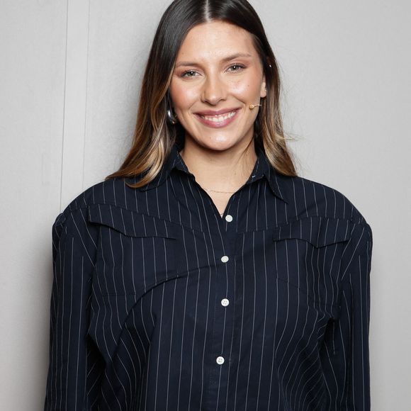 Camille Cerf à l'enregistrement de l'émission "100% Logique", présentée par C.Féraud et diffusée le 12 octobre sur France 2. © Christophe Clovis / Bestimage