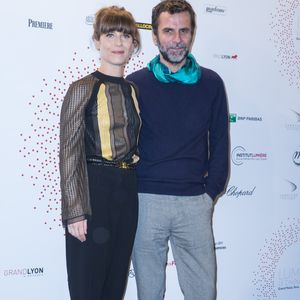 Marina Foïs et Eric Lartigau - Inauguration de l'exposition "Lumière! Le cinéma inventé!" au Grand Palais à Paris, le 26 mars 2015. OLIVIER BORDE / BESTIMAGE