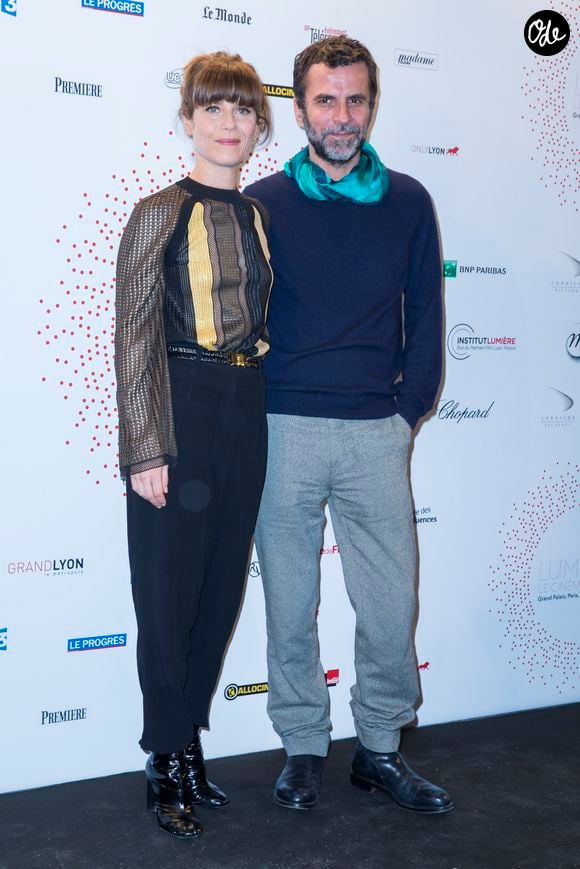 Marina Foïs et Eric Lartigau - Inauguration de l'exposition "Lumière! Le cinéma inventé!" au Grand Palais à Paris, le 26 mars 2015. OLIVIER BORDE / BESTIMAGE