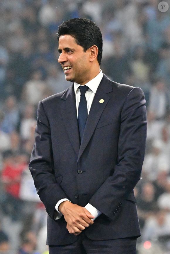 Nasser Al-Khelaïfi - Finale de la Ligue Des Champions 2025 "PSG - Inter Milan" à l'Allianz Arena de Munich, le 31 mai 2025.
© Christian Liewig/Bestimage