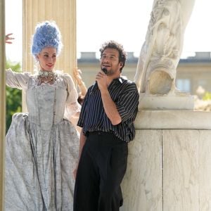 Exclusif - Amir lors de l'enregistrement de l'émission "Versailles en fêtes" diffusée le 5 septembre 2026 sur France 2, à Versailles, France, le 6 juillet 2026. © Guebey-Tribeca/Bestimage
