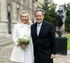 S'ils s'étaient déjà brièvement croisés il y a huit ans sans être libres, les deux tourtereaux savourent aujourd'hui le bonheur de s'être enfin retrouvés au bon moment.

Georges Fenech et Amélie Leperre-Dimeglio - Mariage civil de Georges Fenech et Amélie Leperre-Dimeglio à la mairie du 16ème arrondissement de Paris le 31 janvier 2026.

© Pierre Perusseau / Bestimage
