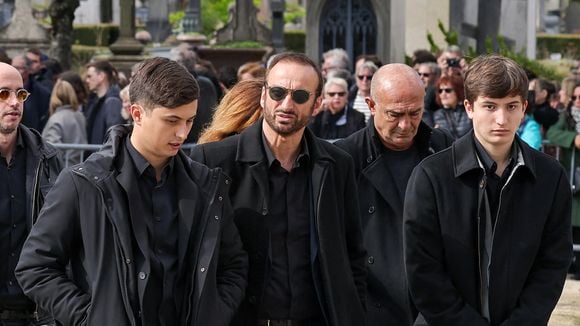 Émilie Dequenne : Son mari Michel Ferracci soutenu par ses deux fils avant la cérémonie au Père-Lachaise