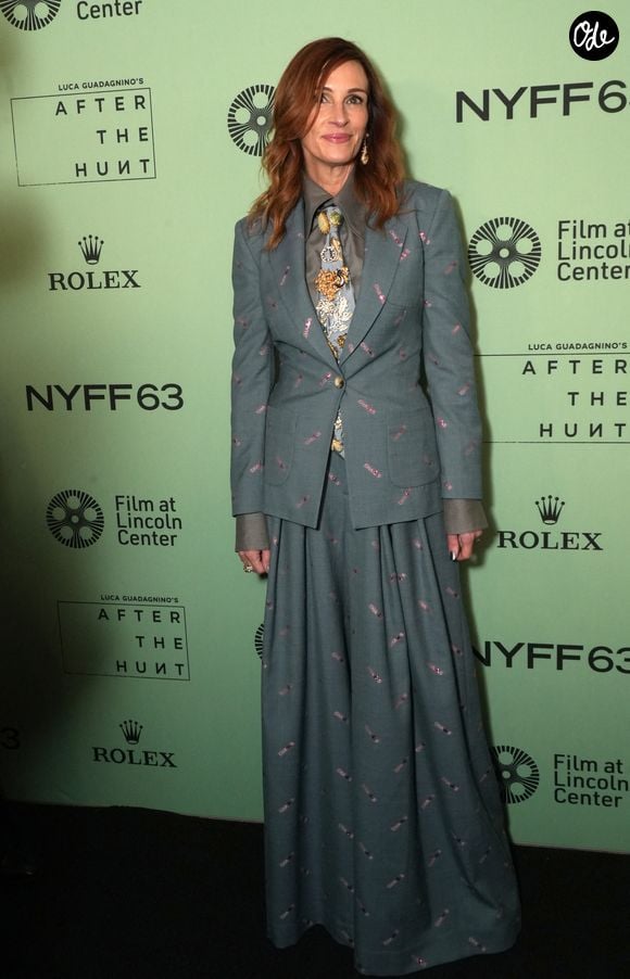 Julia Roberts assiste à la montée des marches de la soirée d'ouverture du 63e Festival du film de New York, à l'occasion de la première du film "After The Hunt", à l'Alice Tully Hall du Lincoln Center, à New York, le 26 septembre 2025.

© Sonia Moskowitz Gordon/ZUMA Press Wire