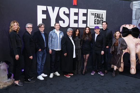 Le casting de la saison 2 de Mercredi sur Netflix, au Netflix Tudum Theater à Hollywood. 

©BestImage