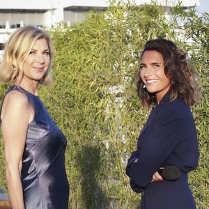 Exclusif - Alessandra Sublet, Michèle Laroque - Emission "C à vous" lors du 76ème Festival International du Film de Cannes le 24 mai 2023. © Jack Tribeca / Bestimage