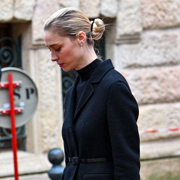 Beatrice Borromeo - Obsèques de Didier Guillaume (ancien ministre de l'Agriculture entre 2018 et 2020 et ancien Ministre d'Etat de Monaco 2024–2025) en la cathédrale Notre-Dame-Immaculée de Monaco le 23 janvier 2025. © Bruno Bebert/Bestimage
