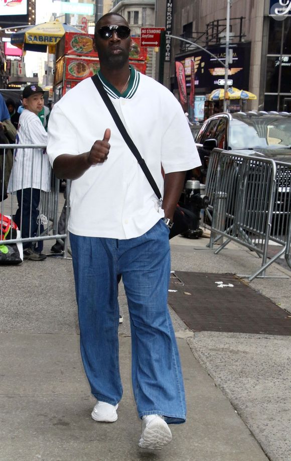 Omar Sy à New York, NY après avoir enregistré Good Morning America / Backgrid USA / Bestimage