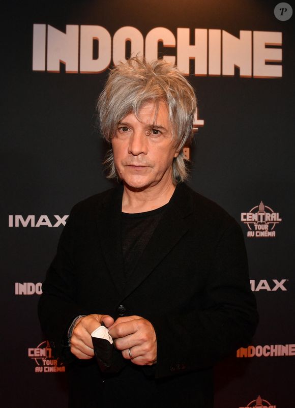 Nicola Sirkis - Le groupe Indochine lors de la projection du film "Indochine, Central Tour au Cinéma" au cinéma Pathé d'Ivry-sur-Seine. © Veeren / Bestimage