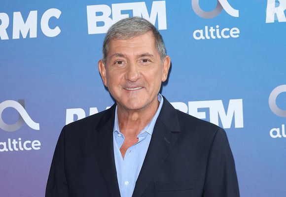 Yves Calvi lors de la conférence de presse de rentrée BFM TV. - RMC du groupe Altice France à Paris, France, le 31 août 2023. © Coadic Guirec/Bestimage