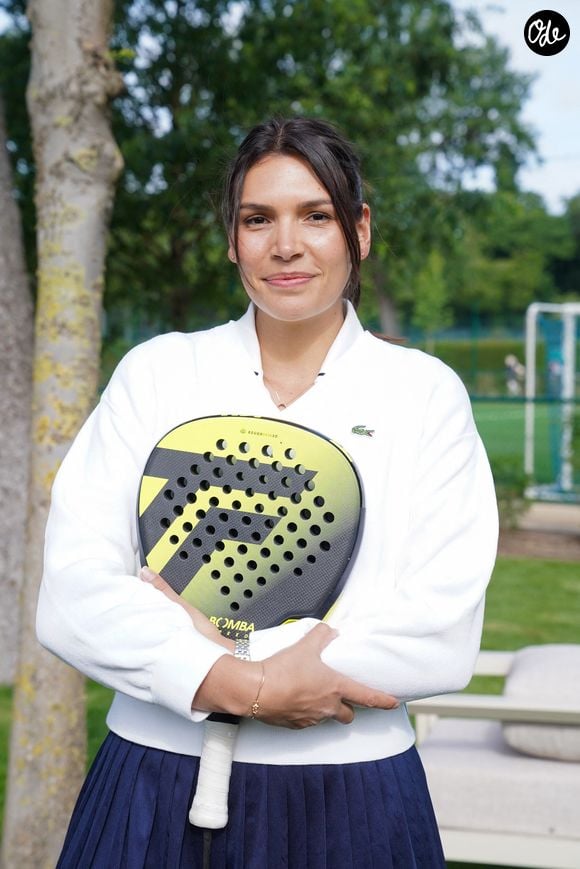 Inès Lagdiri-Nastasi  - 3ème édition du Trophée des Personnalités, un tournoi de padel organisé par le Lagardère Paris Racing au profit de l'Institut Imagine, dans le cadre du Trophée Clarins à Paris le 13 mai 2026. © Anne-Sophie Guebey/Bestimage