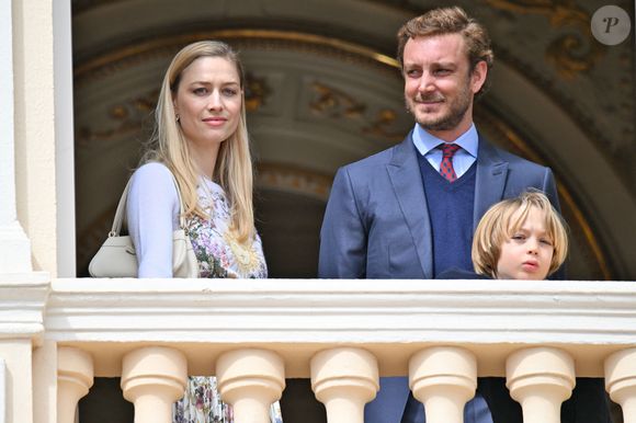 Le prince de Monaco fête son anniversaire (66 ans) en famille sur la Place du Palais princier de Monaco. © Bruno Bebert/Bestimage
