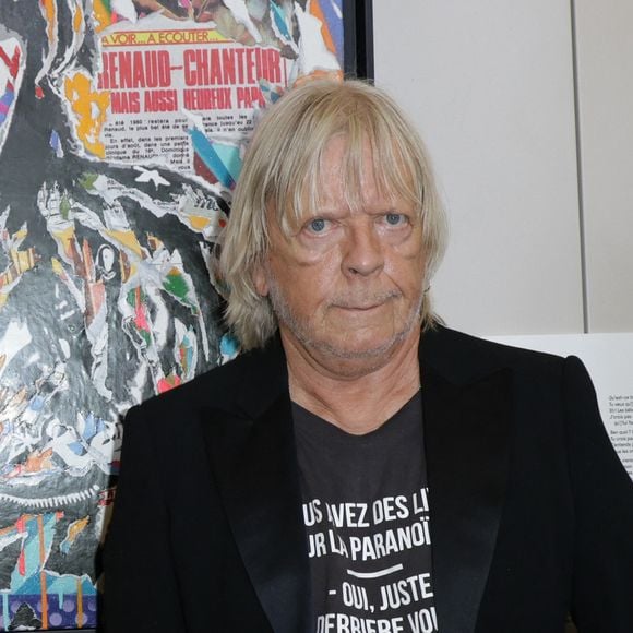 Exclusif - Le chanteur Renaud (Renaud Séchan) -  Vernissage de l'exposition "Renaud, Des mots et des images" qui se tiendra jusqu'au 14 septembre à la Mairie du 13ème à Paris le 5 septembre 2024. © Coadic Guirec/Bestimage