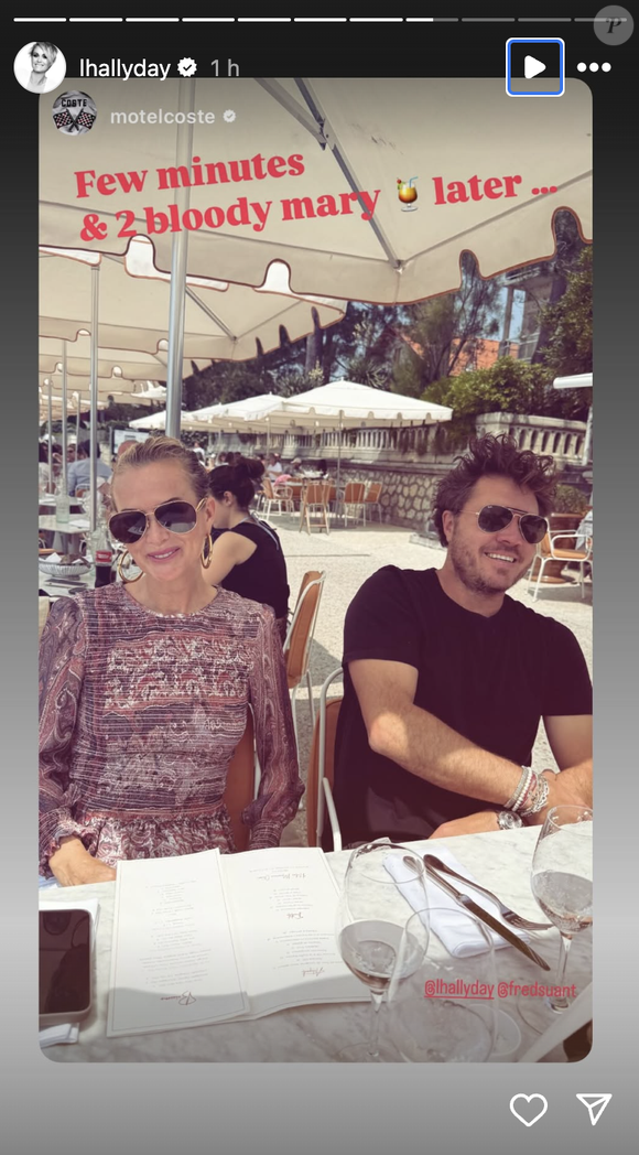 Laeticia Hallyday passe du bon temps en compagnie de son chéri à Saint-Palais-sur-Mer, le mardi 10 juin 2025, via Instagram @lhallyday