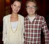 Le couple a eu trois enfants.
Lorànt Deutsch et  Marie-Julie Baup - 100éme de la pièce "Le Systême" au théâtre Antoine à Paris le 21 mai 2015. ©Bestimage