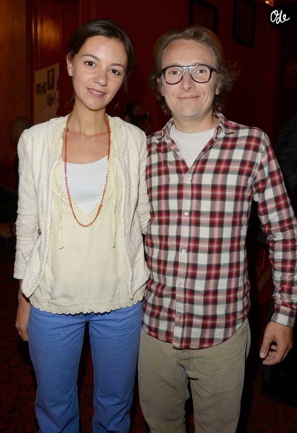 Le couple a eu trois enfants.
Lorànt Deutsch et  Marie-Julie Baup - 100éme de la pièce "Le Systême" au théâtre Antoine à Paris le 21 mai 2015. ©Bestimage
