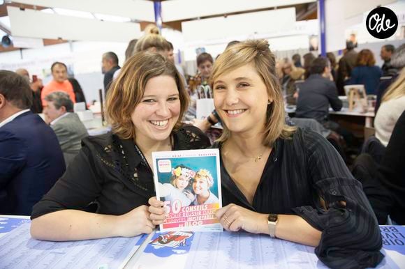 Entre succès retentissant, 

Marine Baousson et Bérengère Krief - Foire du Livre de Brive 2017, le 11 novembre 2017. © Frédéric Maligne/Bestimage