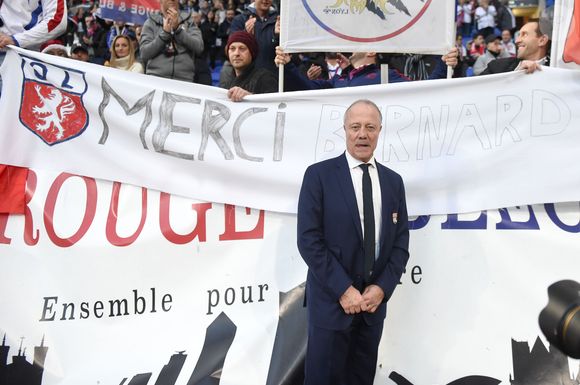 Fanion OL - Hommage à Bernard Lacombe - Lyon - France - 50 Ans