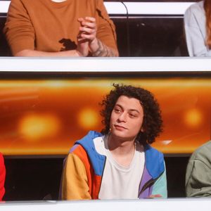 Exclusif  - Matthieu Lartot, Sylvie Tellier, Roman Doduik - Enregistrement de l'émission "100% logique" présentée par C. Feraud et qui sera diffusée le 5 avril 2024 au Studio du Lendit à Saint-Denis, France, le 20 décembre 2024. © Christophe Clovis / Bestimage